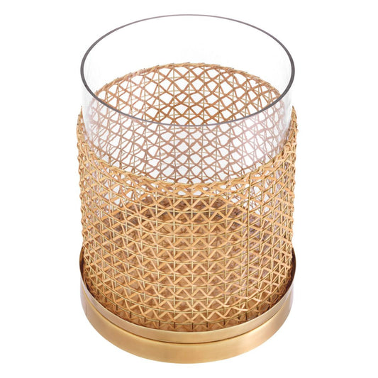 Eichholtz Zimmerman Hurricane, Large, Natural, Vintage Brass, Clear Glass, 9.25"W (117537 YV0J03YYYK)