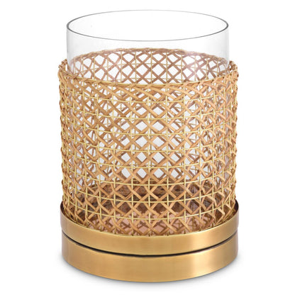 Eichholtz Zimmerman Hurricane, Small, Natural, Vintage Brass, Clear Glass, 7.09"W (117536 YV0J03YYYL)