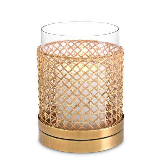 Eichholtz Zimmerman Hurricane, Small, Natural, Vintage Brass, Clear Glass, 7.09"W (117536 YV0J03YYYL)