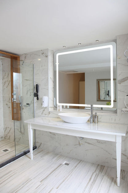 Electric Mirror Aria Lighted Mirror, Ava Technology, Integrated LED, Clear, 36"H x 48"W x 1.75"D (ARI-4836-AE YUU6011X4Y)