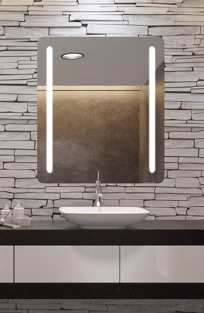 Electric Mirror Bela Lighted Mirror, Forward-Phase Dimming Technology, Integrated LED, Clear, 42"H x 36"W x 1.75"D (BEL-3642 YUU6011X52)