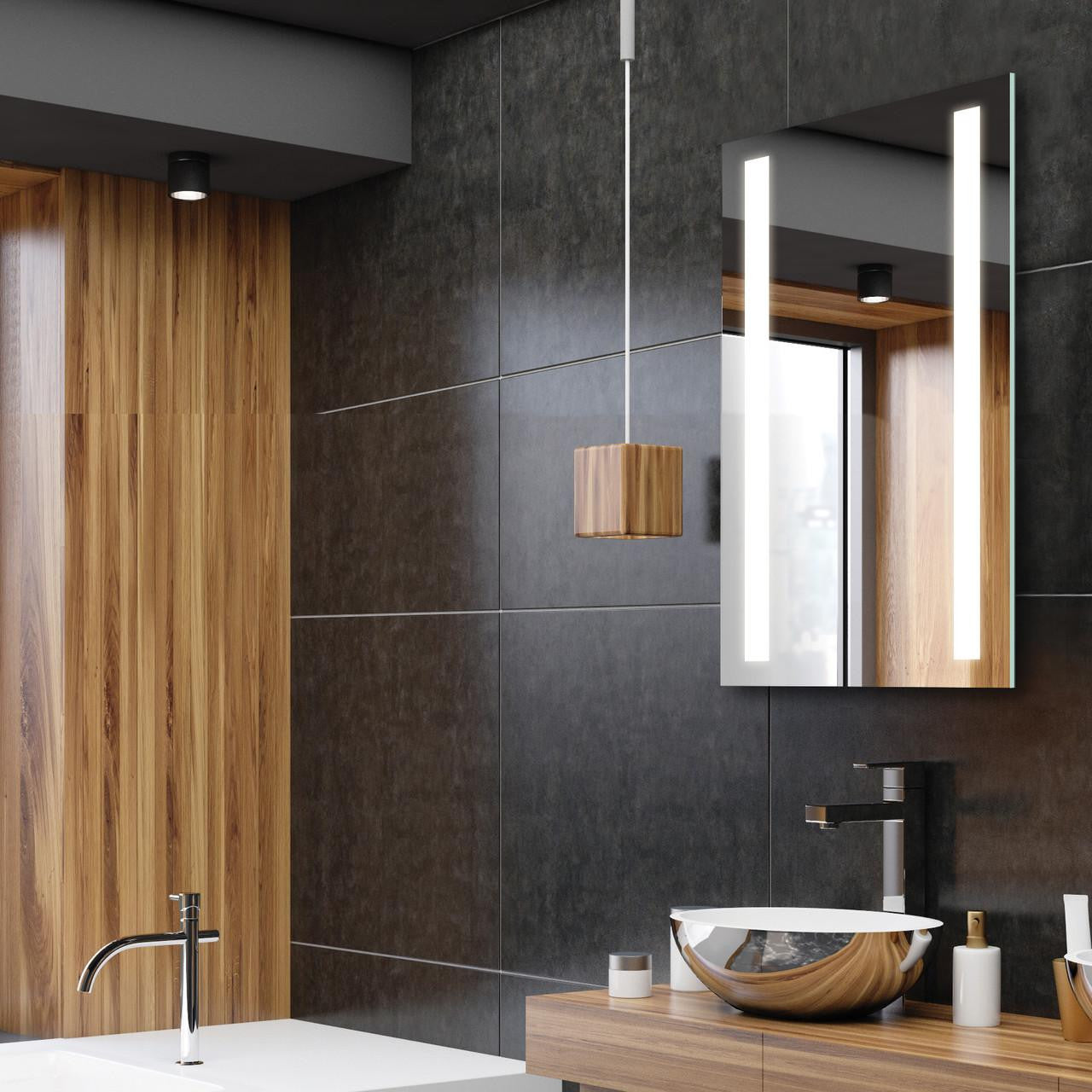 Electric Mirror Fusion Lighted Mirror, Forward-Phase Dimming Tec Clear