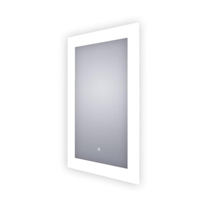Electric Mirror Silhouette Lighted Mirror, Keen Technology, Integrated LED, Clear, 36"H x 24"W x 1.75"D (SIL-2436-KG YUU6011Y3M)