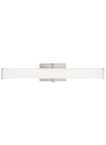 Visual Comfort Modern Ellis Bath Vanity Nickel, Satin Nickel