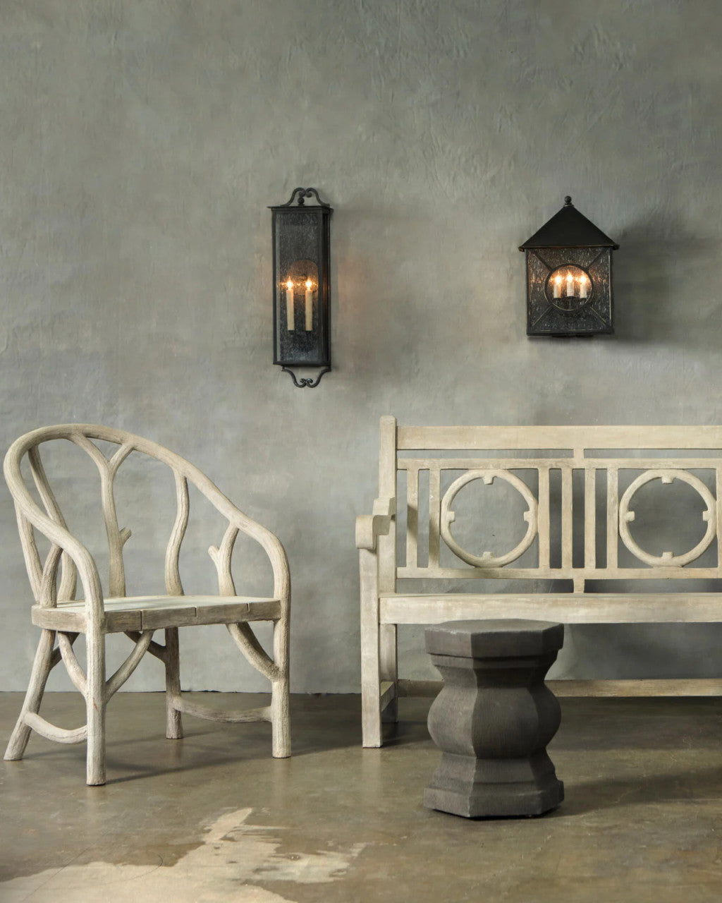 Giatti Medium Outdoor Wall Sconce, Currey and Company (5500-0008 KKTU)