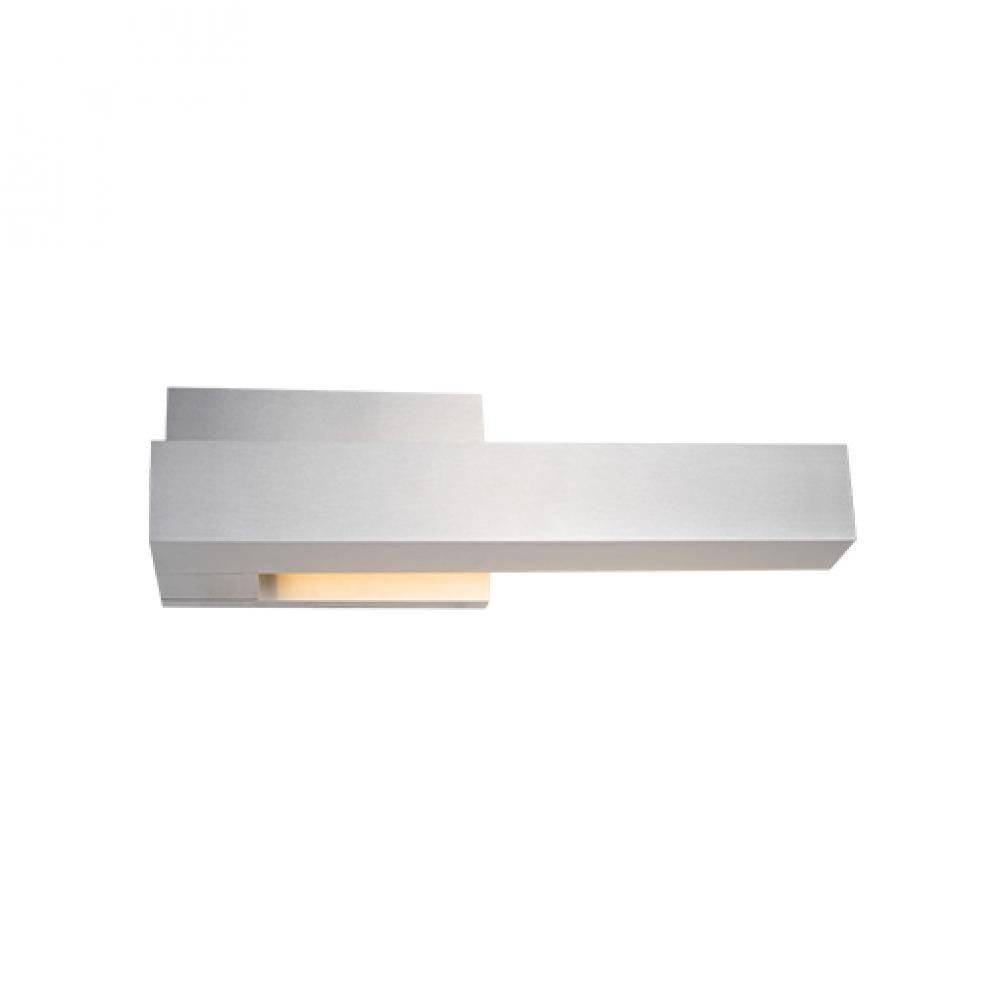 Kuzco Lighting Inc Warner 12-in LED Outdoor Wall Sconce Brushed Nickel