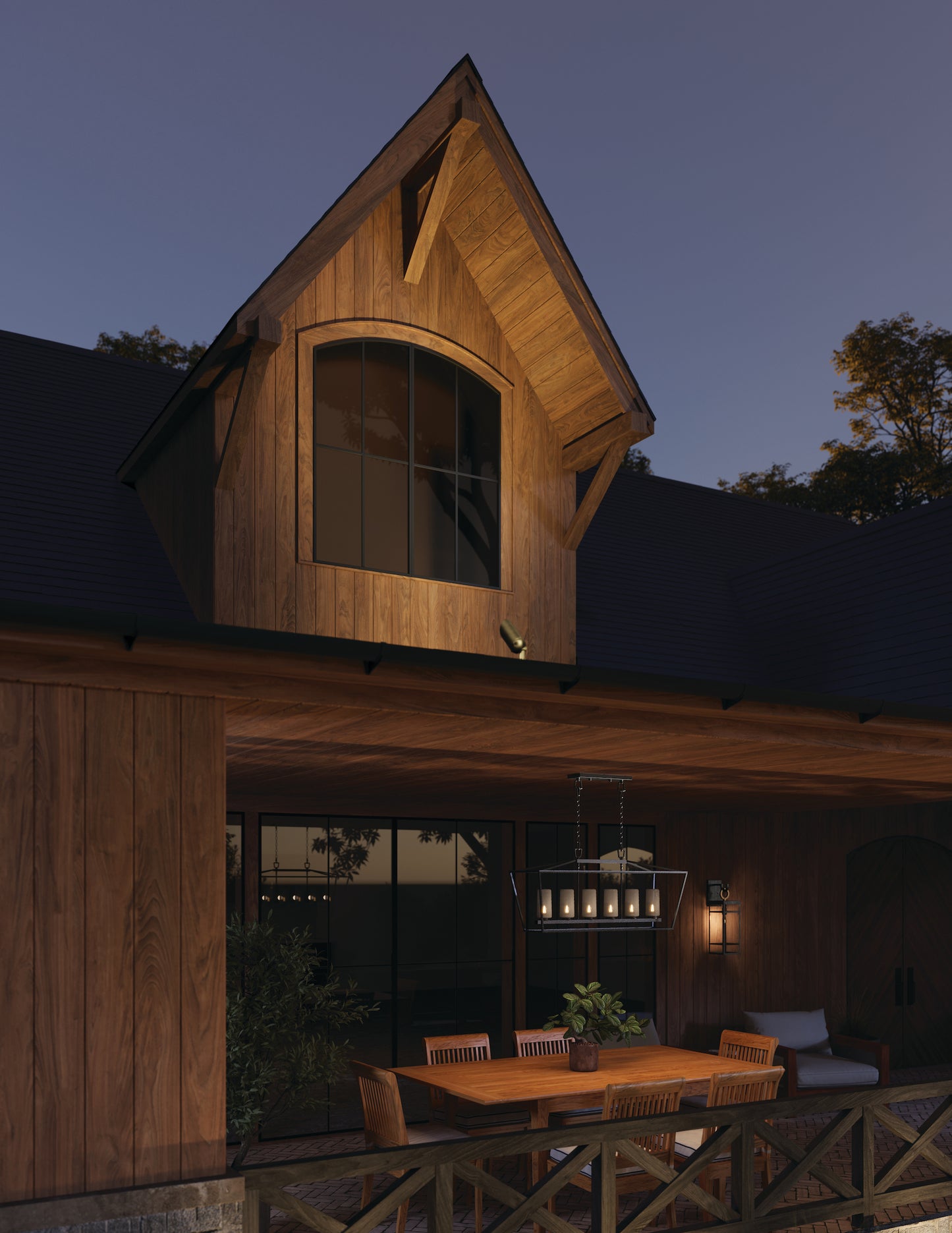 Alford Place Outdoor Linear Chandelier
