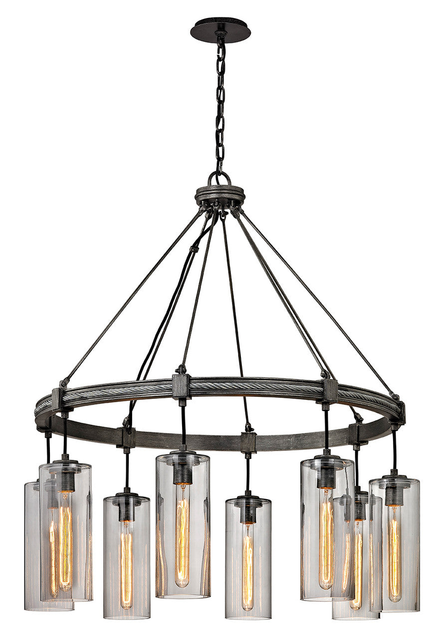 Troy Union Square Pendant Gray, Graphite