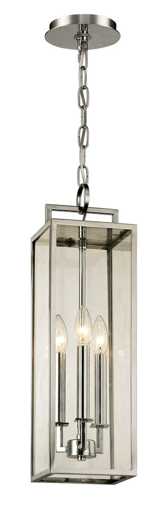 Troy Beckham Outdoor Pendant Steel, Polished Stainless Steel
