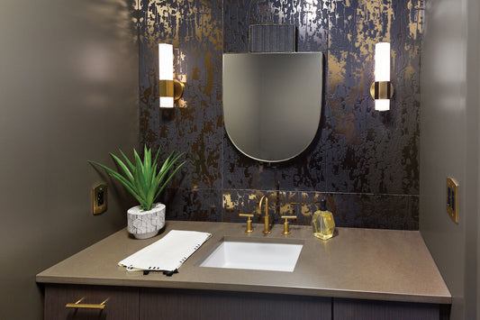 Hinkley Facet Bath Wall Sconce Polished Nickel