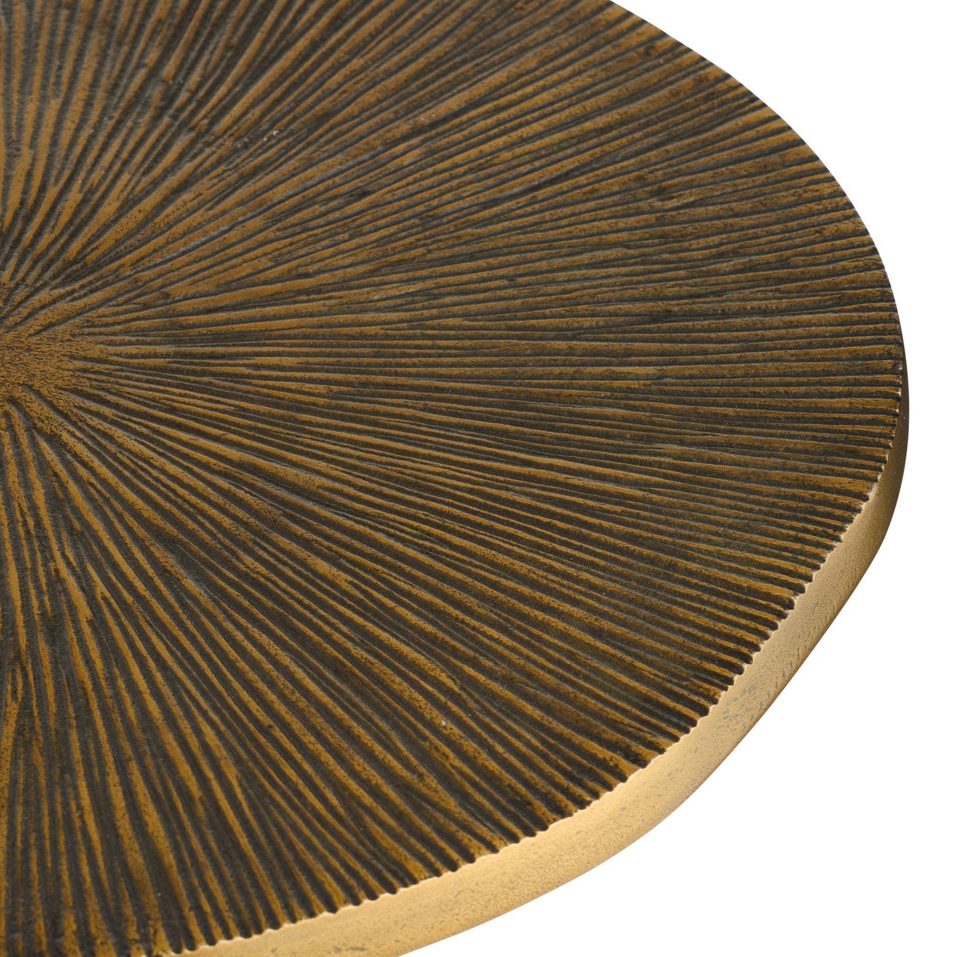 Arteriors Home Katara Accent Table Antique Brass