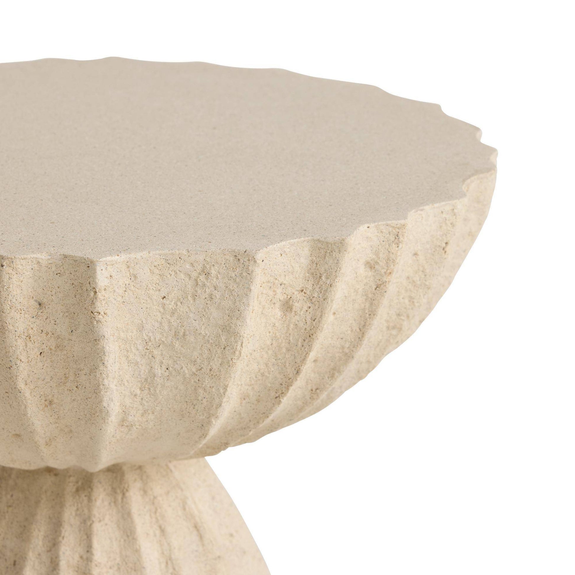 Arteriors Home Nereo Chiseled Concrete Outdoor Accent Table