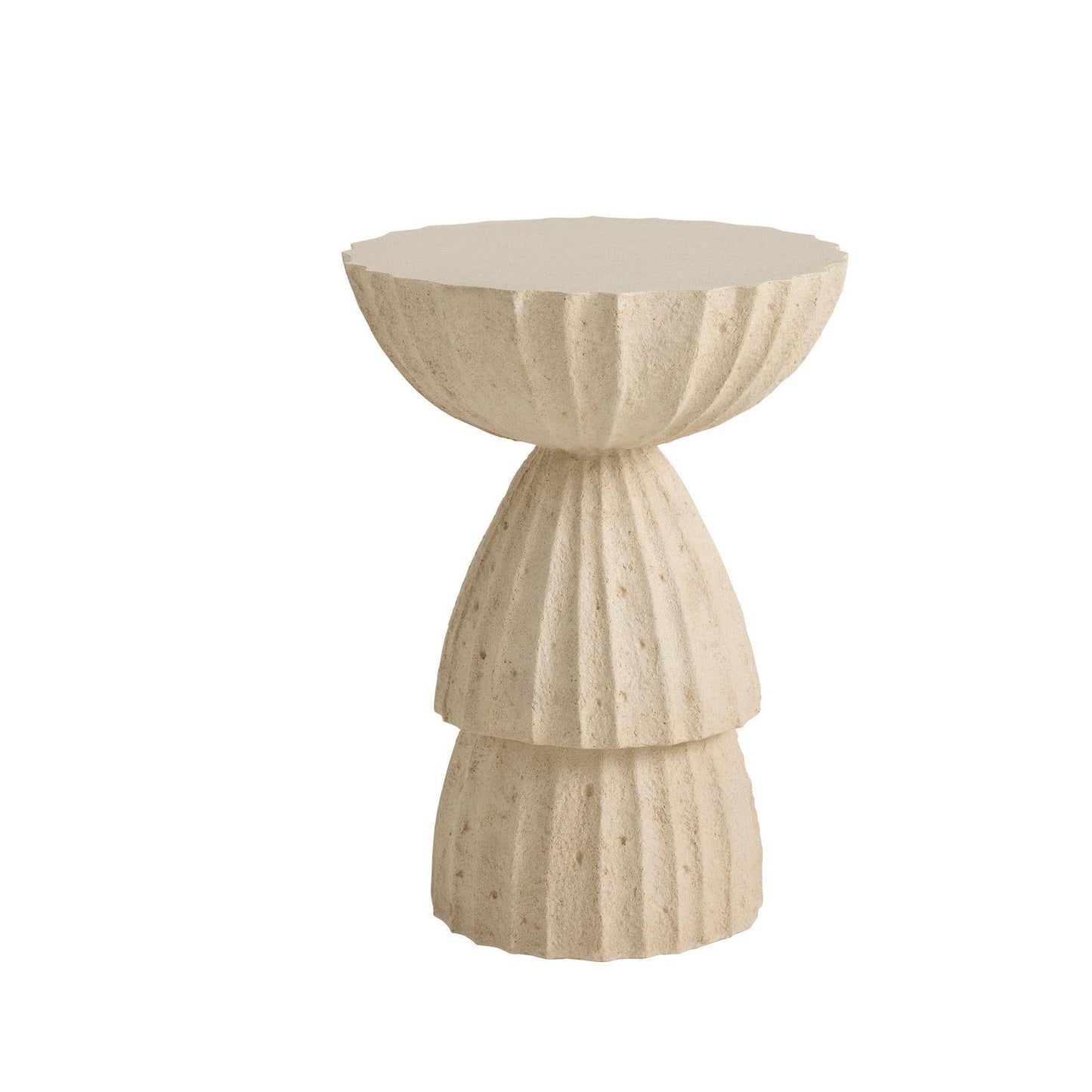 Arteriors Home Nereo Chiseled Concrete Outdoor Accent Table
