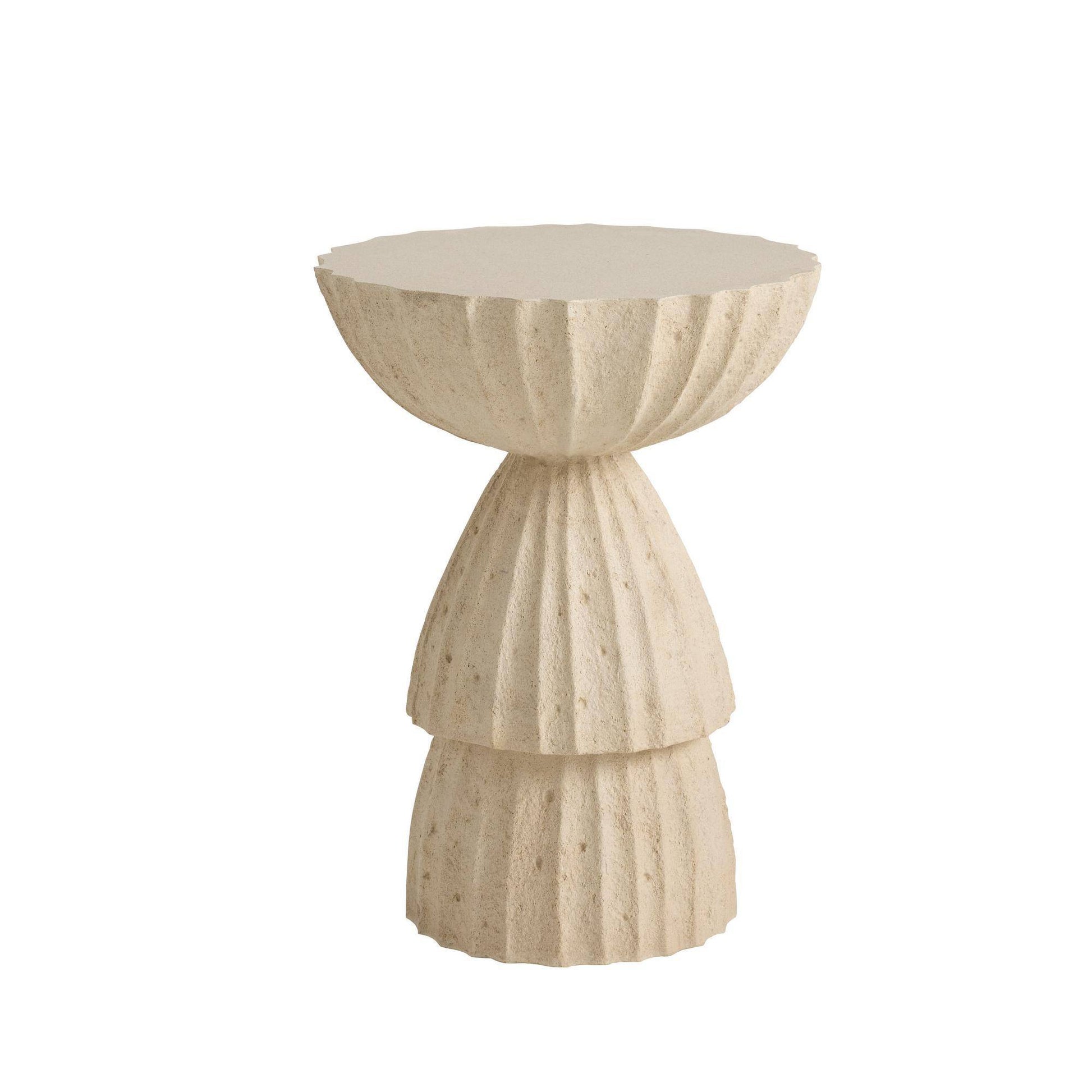 Arteriors Home Nereo Chiseled Concrete Outdoor Accent Table