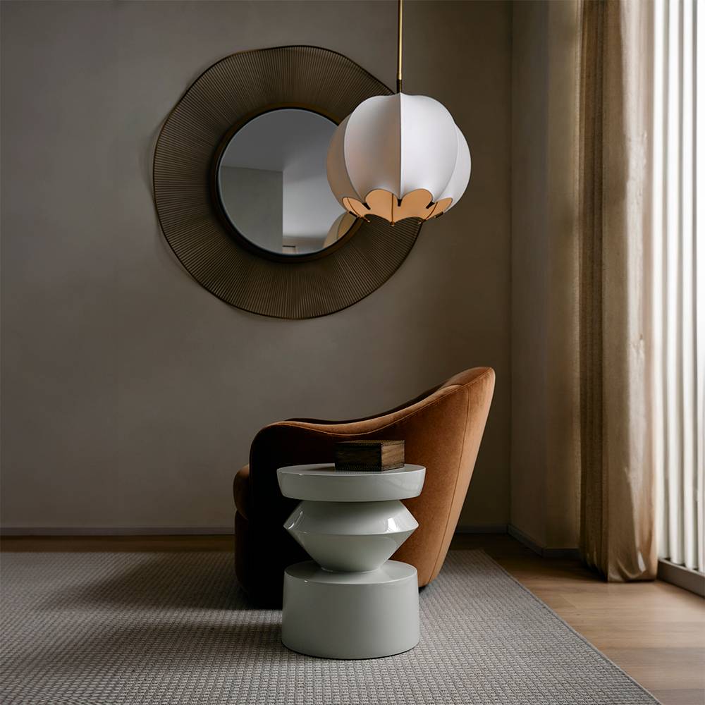 Uma Ivory Accent Table