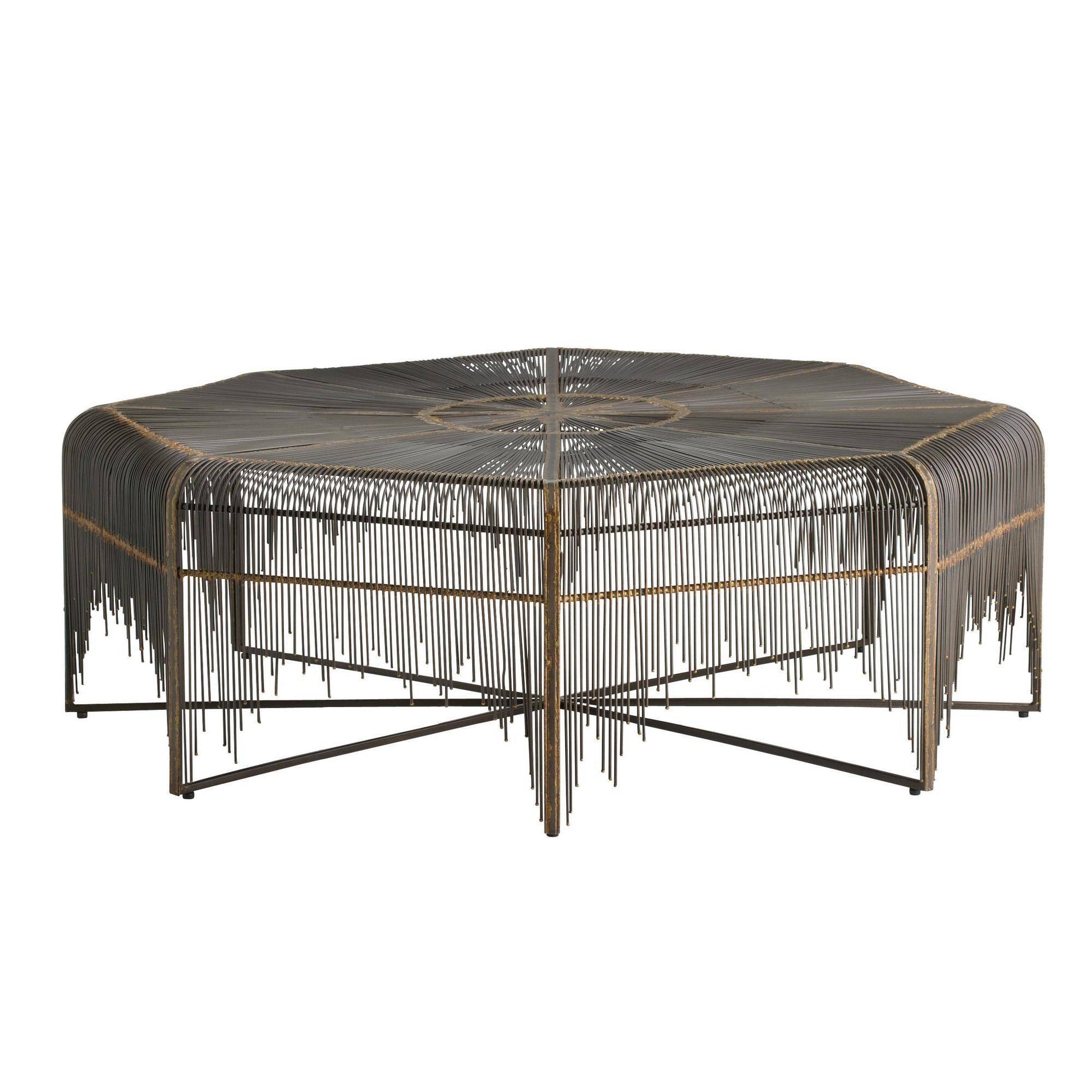 Arteriors Home Ilaria Cocktail Table Natural Iron