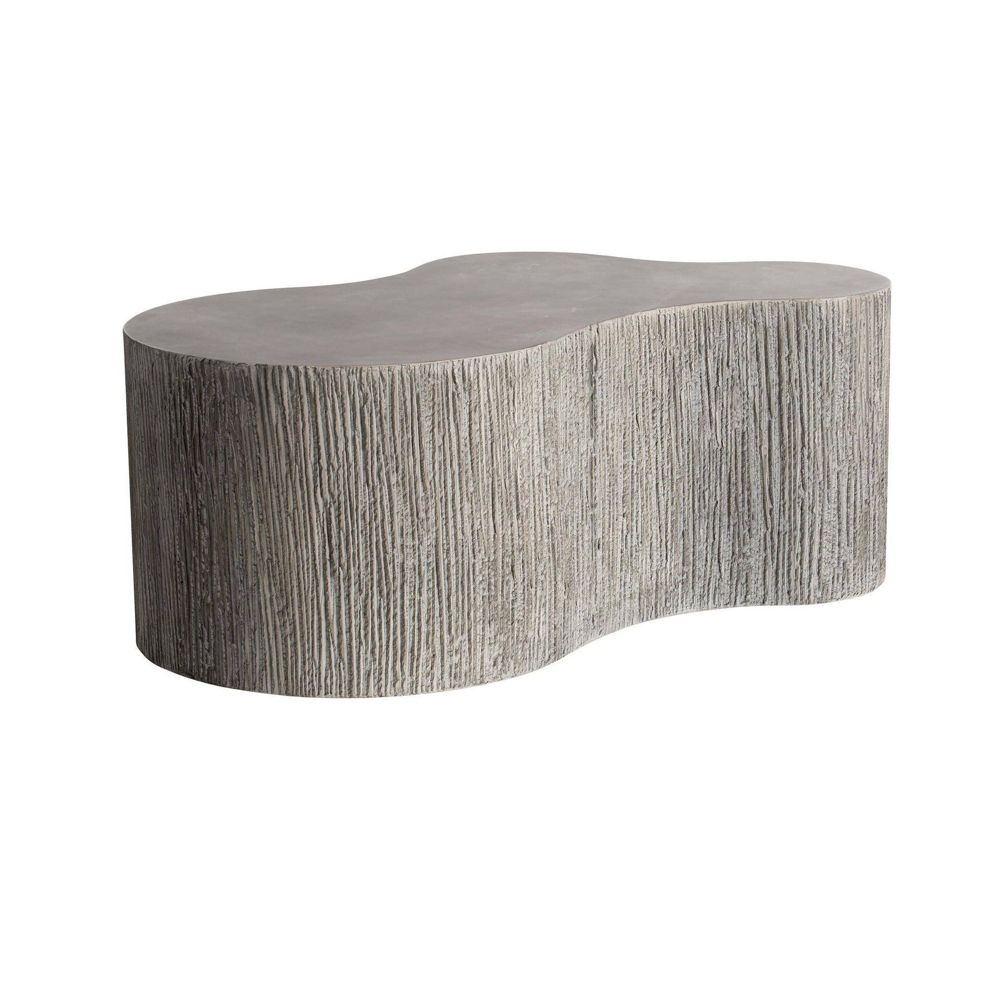 Arteriors Home Indio Small Outdoor Coffee Table Gray Stonewash