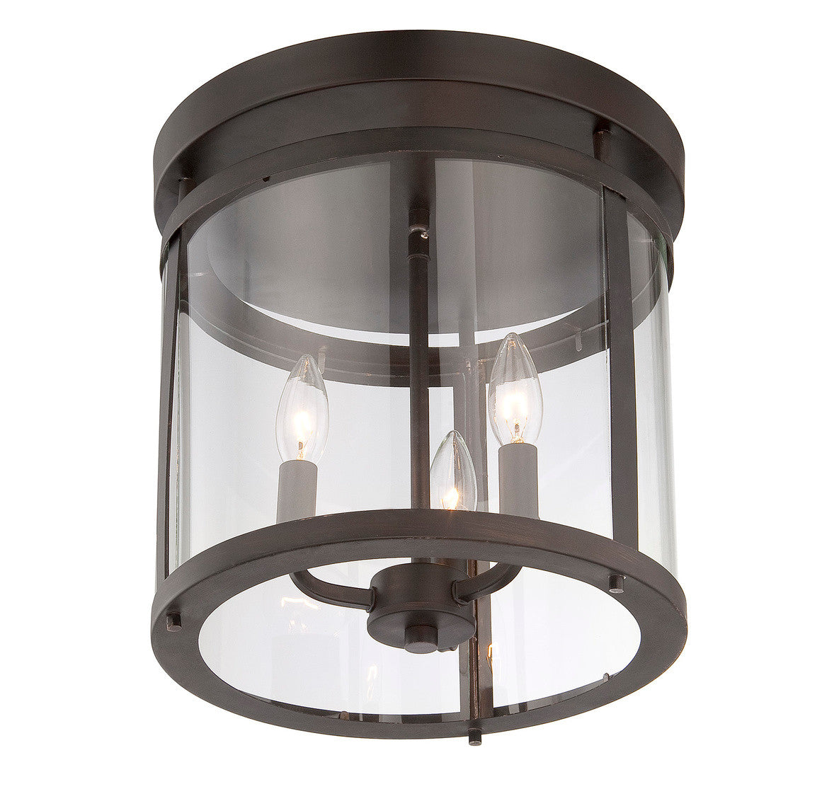 Savoy House Penrose 3-Light Semi-Flush Mount Satin Nickel