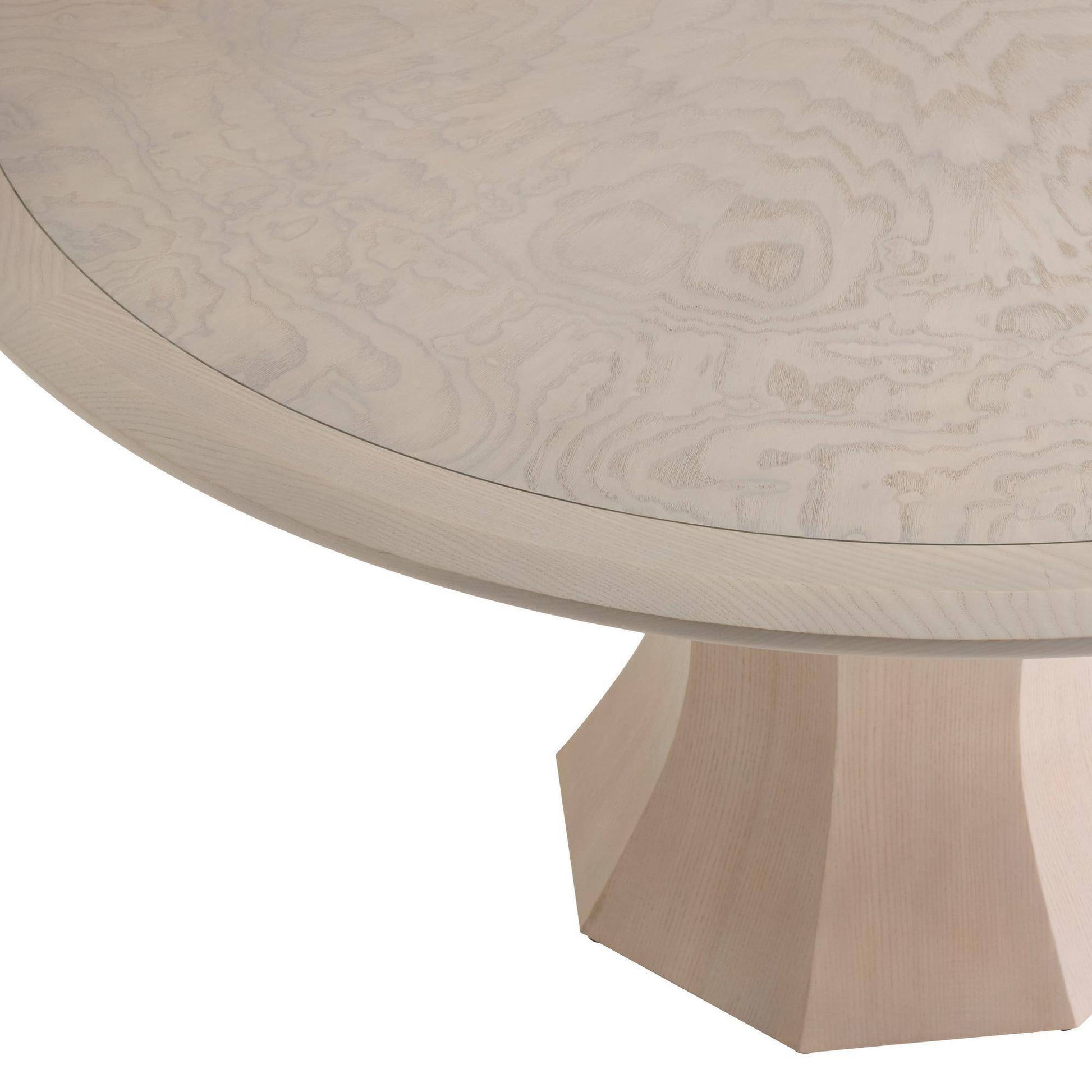 Arteriors Home Kinsley Dining Table Light Beige Burl