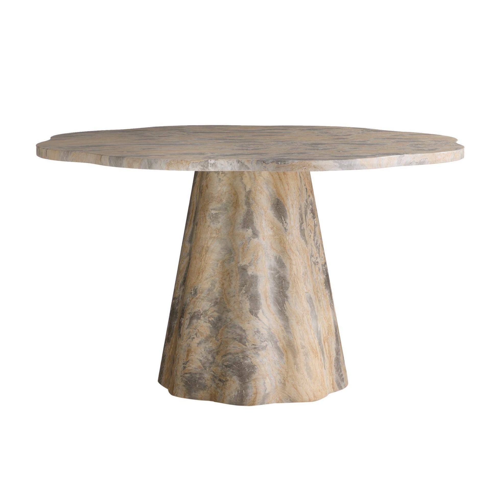 Arteriors Home Primrose Dining Table Sahara Faux Marble