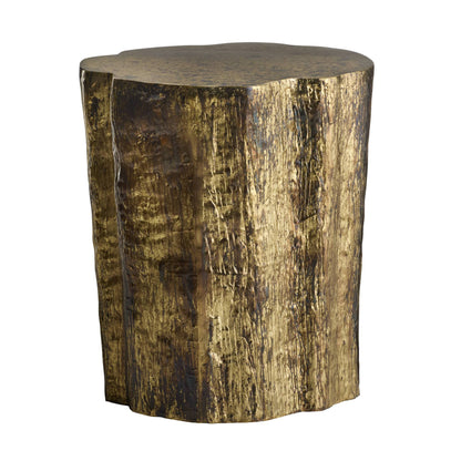 Arteriors Home Minerva End Table Distressed Antique Brass