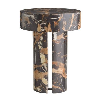 Arteriors Home Kopi End Table Espresso and White