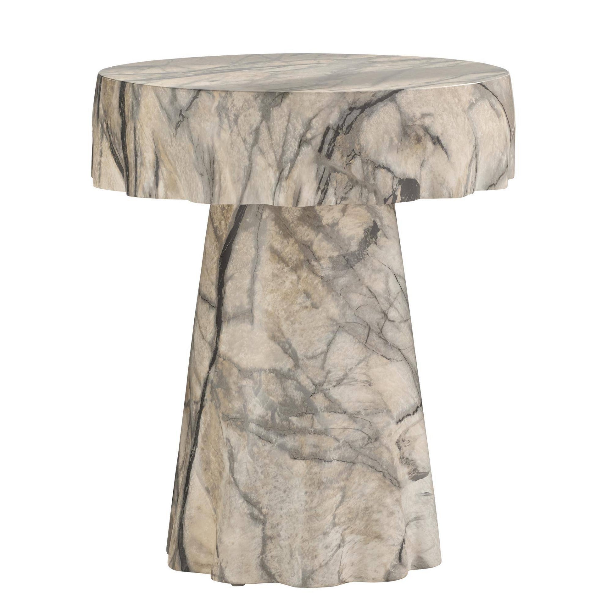 Arteriors Home Mirelle Accent Table Mojave Faux Marble
