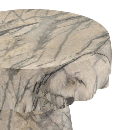 Arteriors Home Mirelle Accent Table Mojave Faux Marble