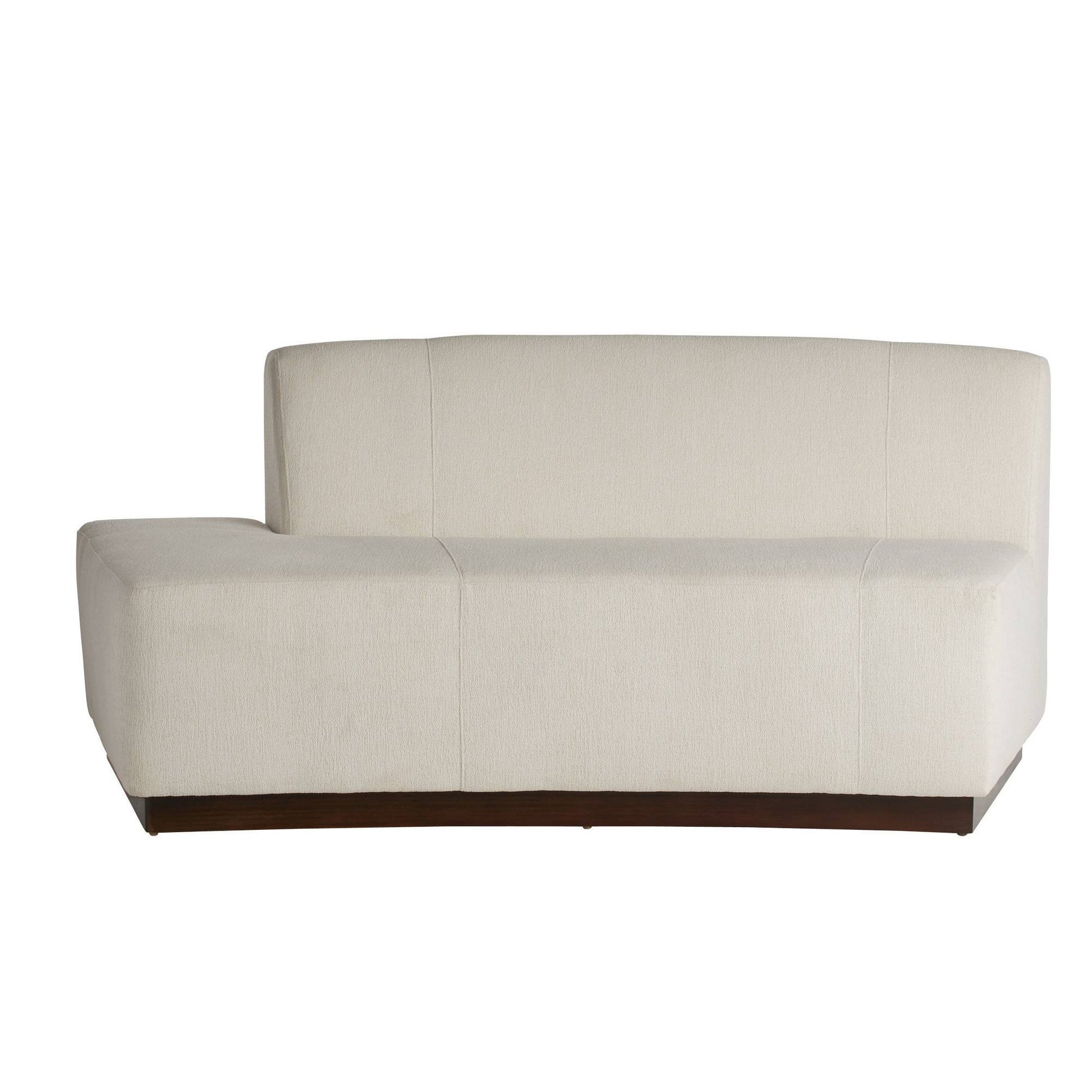 Arteriors Home Islander Left Sofa Vanilla Performance Bouclé Vanilla