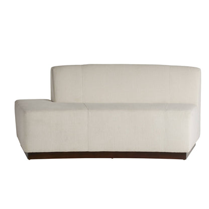 Arteriors Home Islander Left Sofa Vanilla Performance Bouclé Vanilla