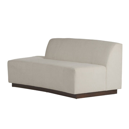 Arteriors Home Islander Left Sofa Vanilla Performance Bouclé Vanilla