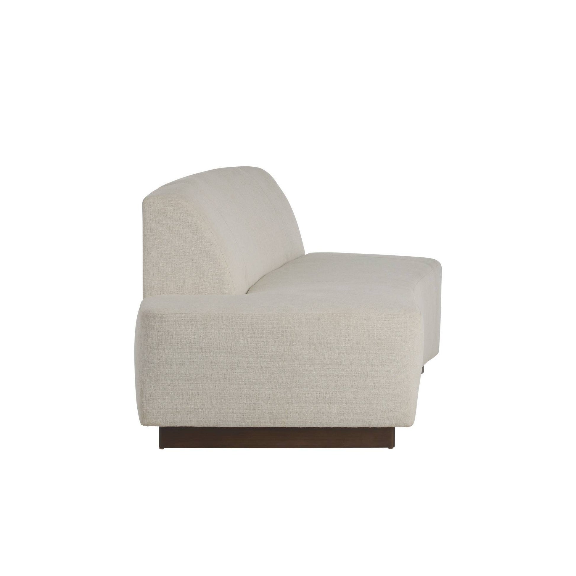 Arteriors Home Islander Left Sofa Vanilla Performance Bouclé Vanilla