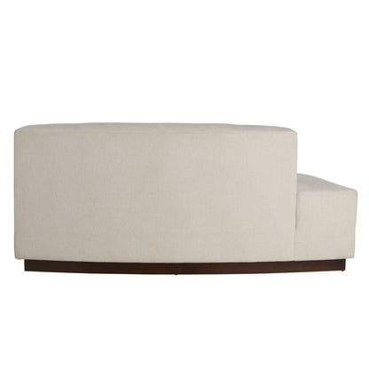 Arteriors Home Islander Left Sofa Vanilla Performance Bouclé Vanilla