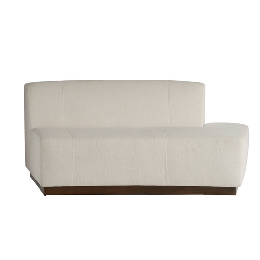 Arteriors Home Islander Right Sofa Vanilla Performance Bouclé Vanilla