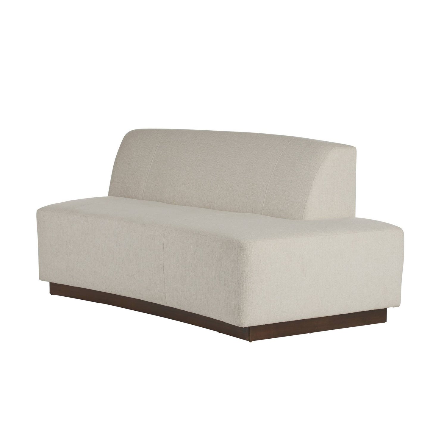 Arteriors Home Islander Right Sofa Vanilla Performance Bouclé Vanilla