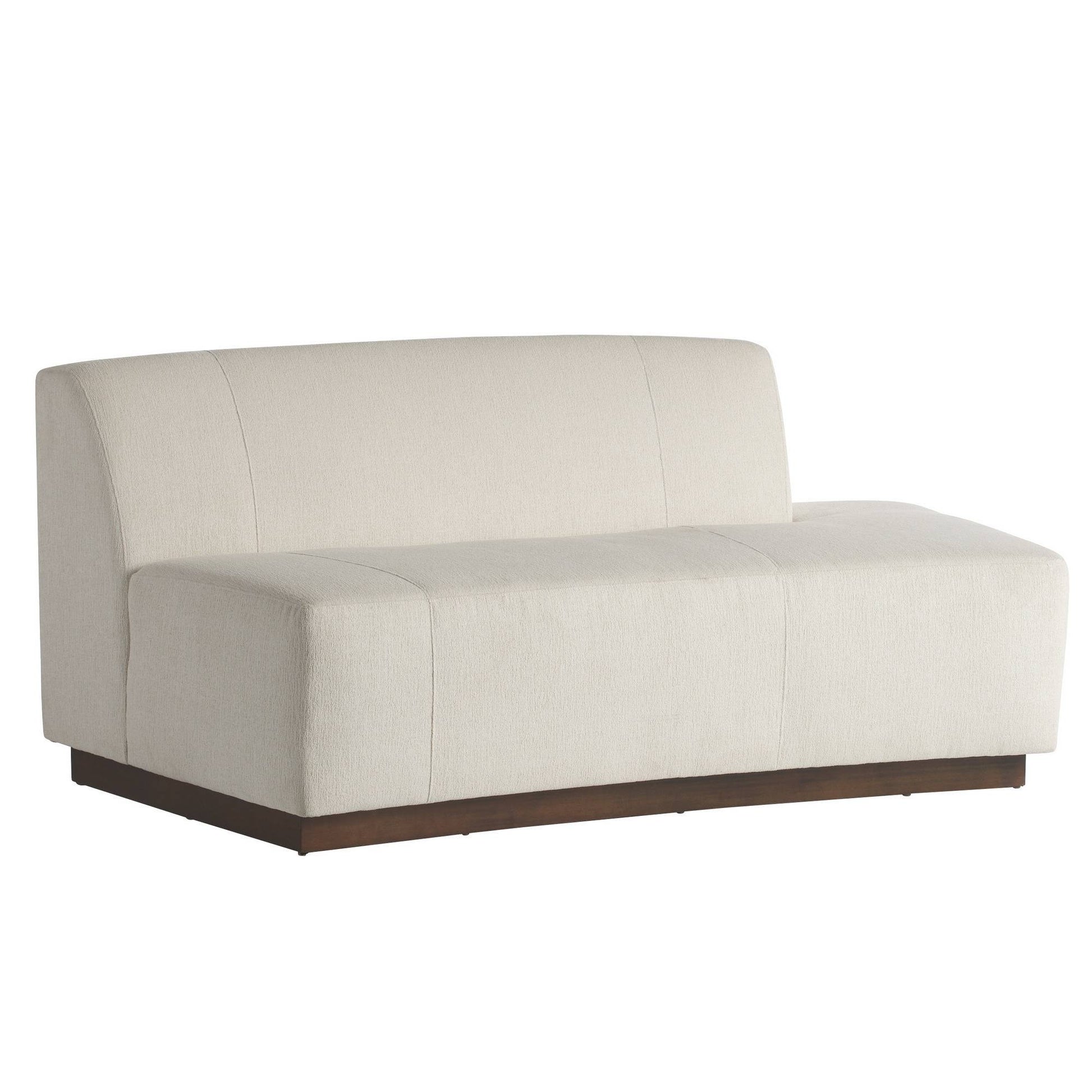 Arteriors Home Islander Right Sofa Vanilla Performance Bouclé Vanilla