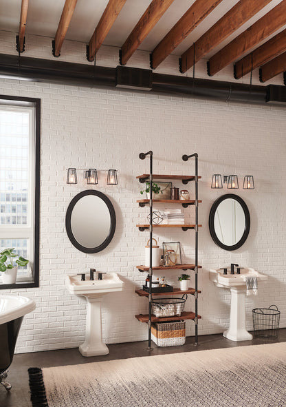 Hinkley Filmore Three Light Vanity Black