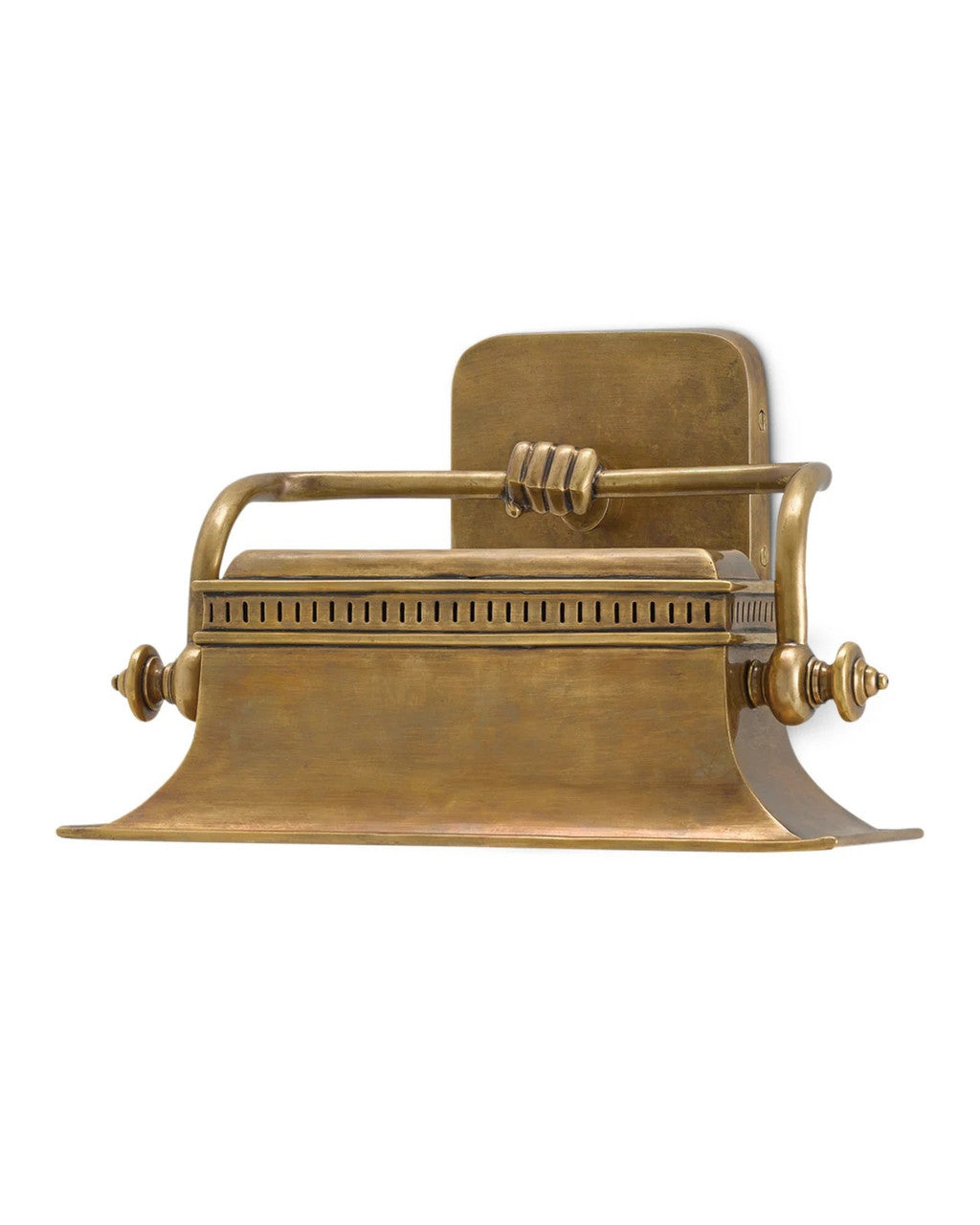 Currey and Company Malvasia Brass Wall Sconce Vintage Brass