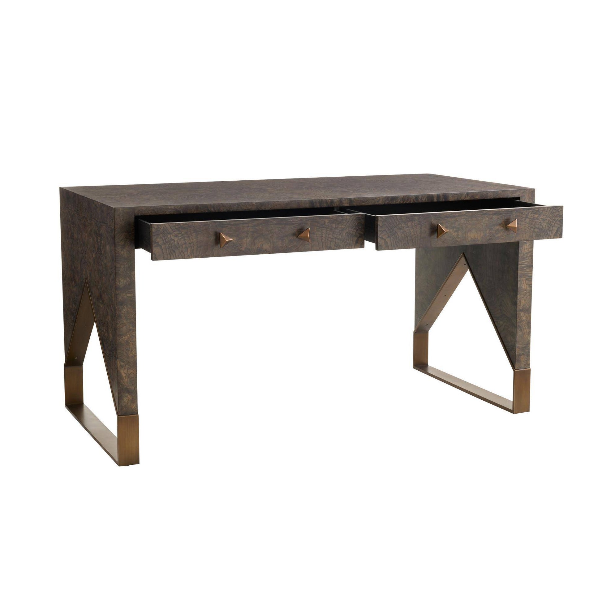 Arteriors Home Jupiter Desk Truffle Burl