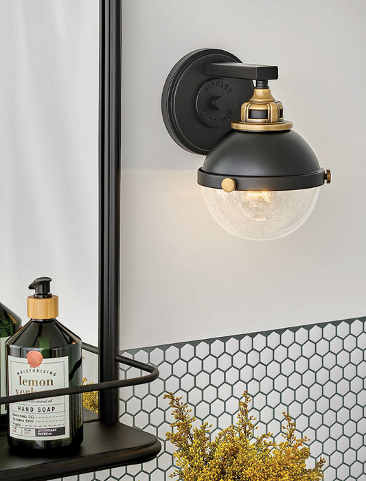 Hinkley Fletcher Bath Vanity Light Nickel, Steel, Polished Nickel