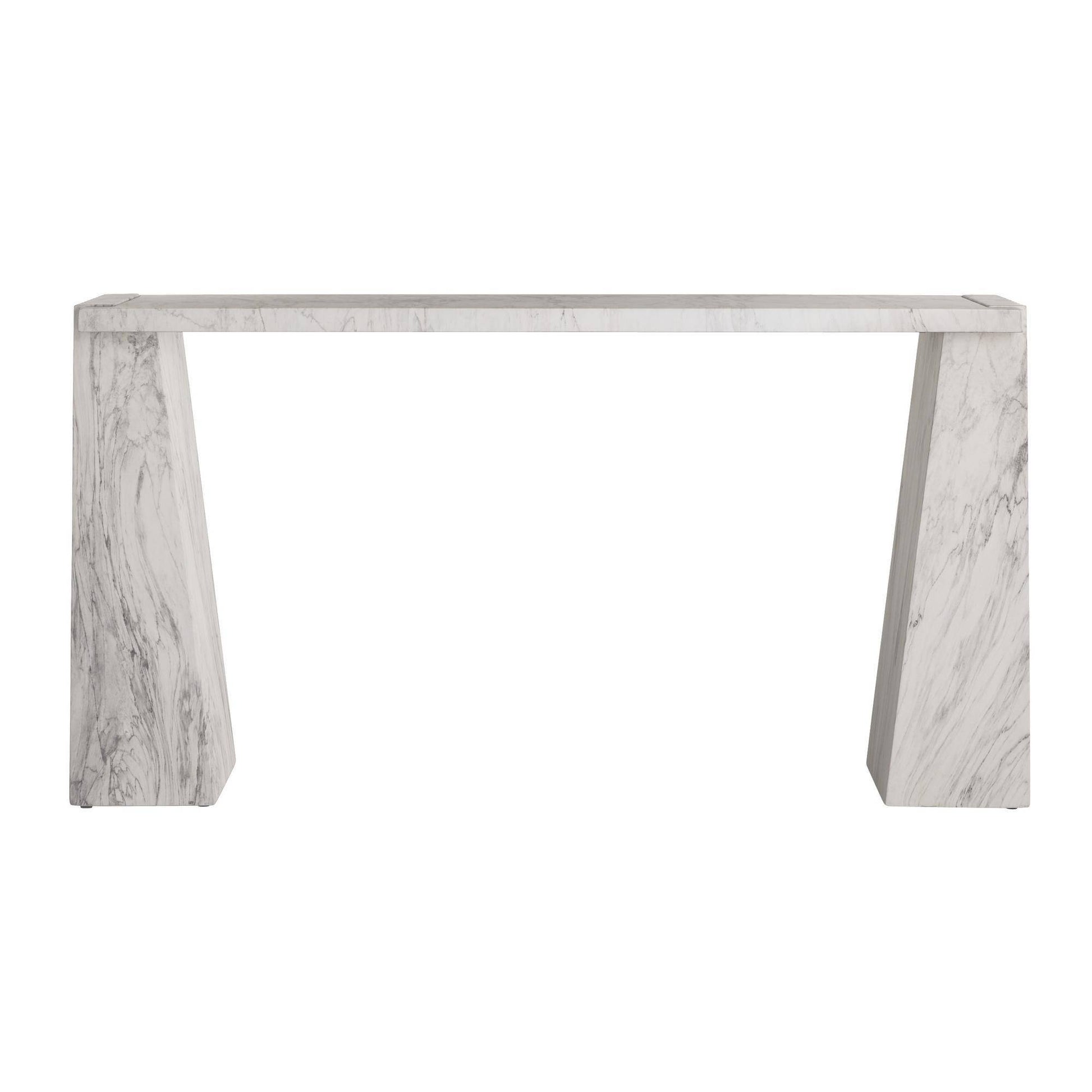 Arteriors Home Antonine Console White Faux Marble