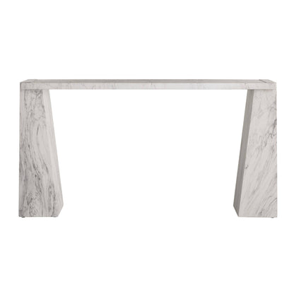 Arteriors Home Antonine Console White Faux Marble
