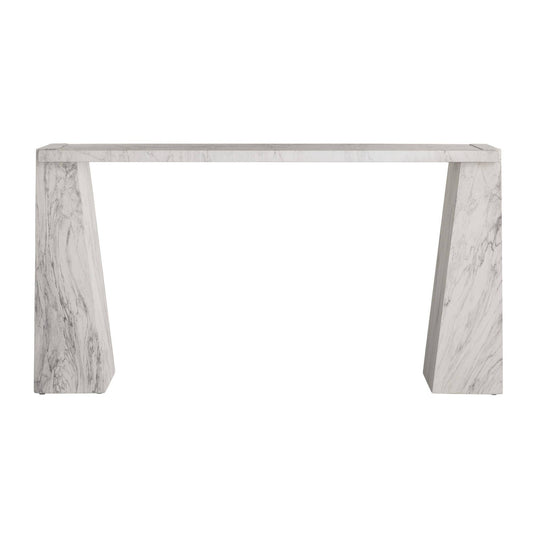 Arteriors Home Antonine Console White Faux Marble