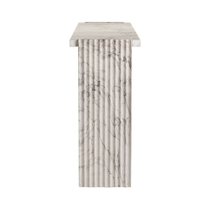 Arteriors Home Antonine Console White Faux Marble