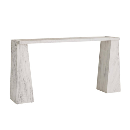 Arteriors Home Antonine Console White Faux Marble