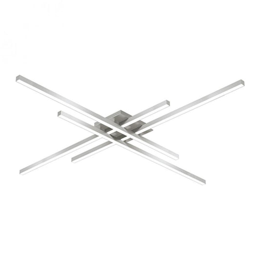 Kuzco Lighting Inc Vega Minor 47-in LED Flush Mount Brushed Nickel