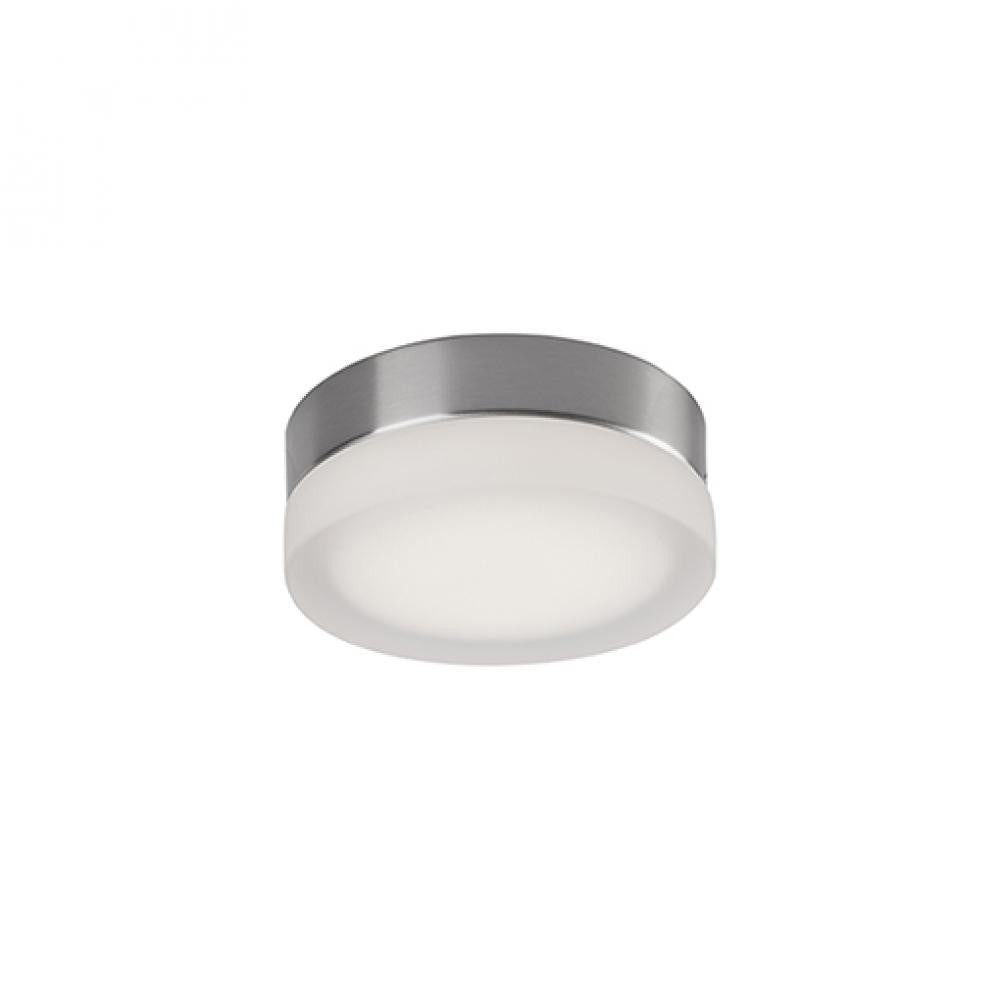 Kuzco Lighting Inc Bedford 6-in LED Flush Mount Brushed Nickel/Frosted