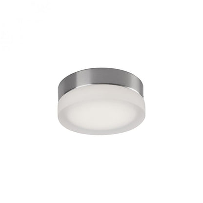 Kuzco Lighting Inc Bedford 6-in LED Flush Mount Brushed Nickel/Frosted