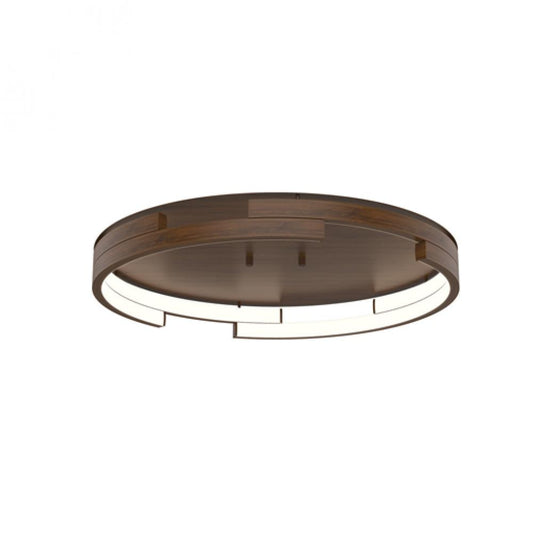 Kuzco Lighting Inc Anello Minor 19-in LED Flush Mount Walnut