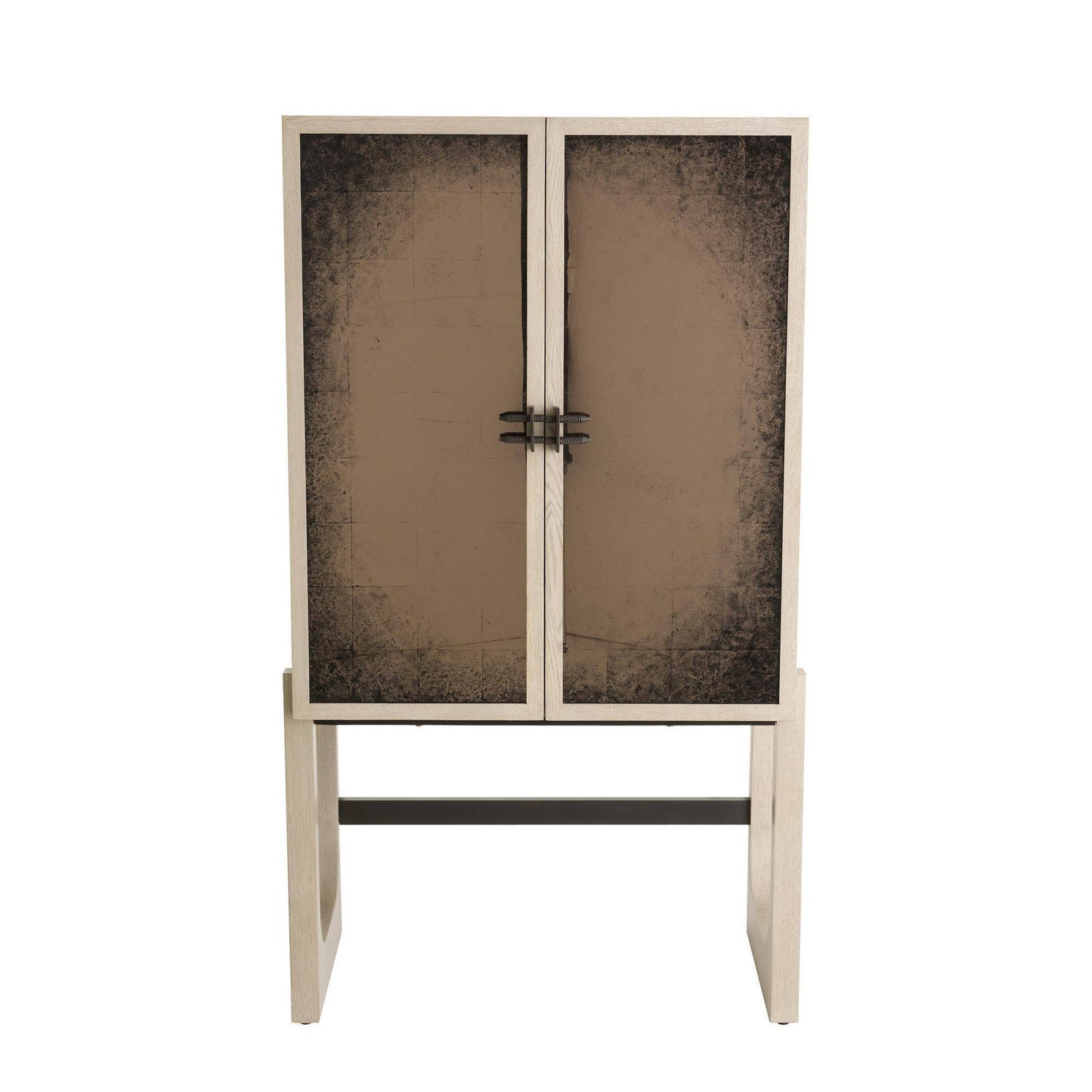 Arteriors Home Jermaine Cocktail Cabinet Antiqued Amber